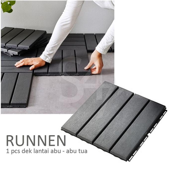 Gambar (Satuan) Dek lantai luar ruang abu-abu tua 1 Buah / decking flooring dari salam47 Kota Administrasi Jakarta Selatan Tokopedia