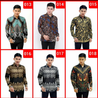 Gambar kemeja batik pria lengan panjang kualitas mall modern dari batik cahaya2 Kota Pekalongan 1 Tokopedia