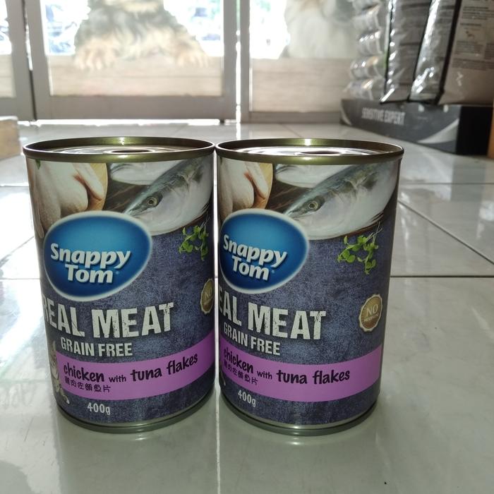 Gambar snappy tom kaleng 400gr- chiken with tuna flakes dari Petshop GDC Kota Depok Tokopedia