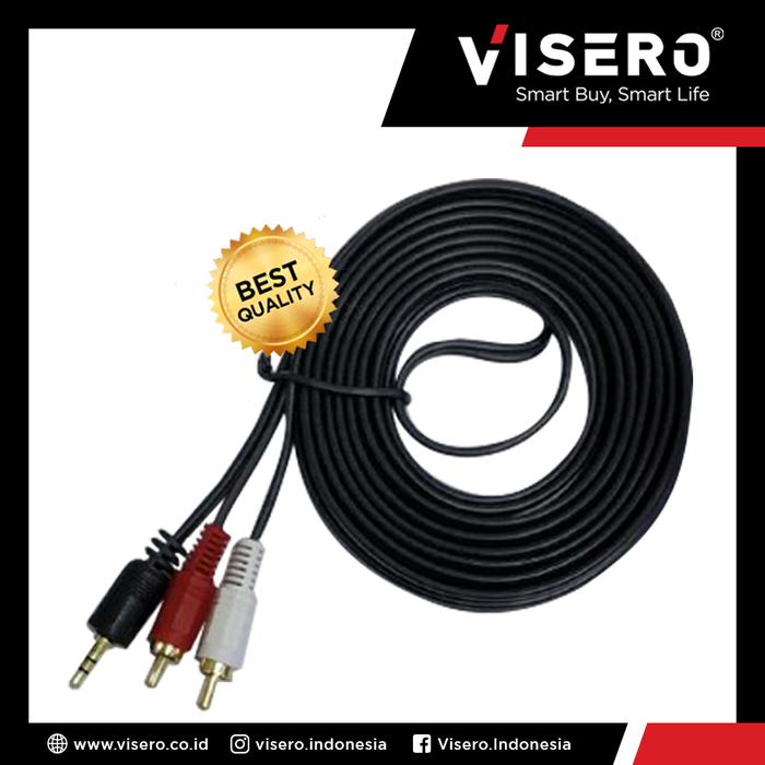 Gambar Cable RCA/Kabel RCA/Cable AV/Kabel AV 5M Jack 2 To 1 Visero dari Visero Indonesia Kab. Tangerang Tokopedia