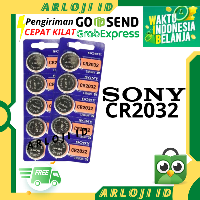 Gambar Baterai CR2032 Sony 3V Lithium Baterai Timbangan Digital CR2032 SONY dari Arloji_id official Jakarta Timur Tokopedia