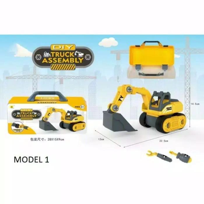 Gambar diy truck assembly mainan mobil rakit sendiri dengan Box dari MonMonShopping Kota Administrasi Jakarta Utara Tokopedia