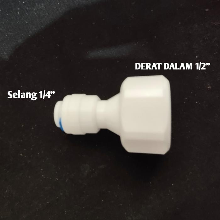 Gambar Fitting Lurus Fiting Ro ukuran Derat dalam 1/2" x Selang 1/4" Fitting dari MITRA JAYA TEKNIK_NEW Kota Administrasi Jakarta Barat Tokopedia