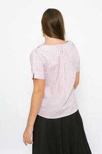 Gambar Minimal Button Detail S/S Blouse White Striped RED dari Minimal Kab. Pemalang 3 Tokopedia