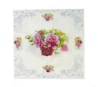Gambar Decoupage Napkin - Tissue Decoupage 2Ply FL - Rose in Gray Border dari JPL CRAFT STORE Kota Administrasi Jakarta Timur 4 Tokopedia