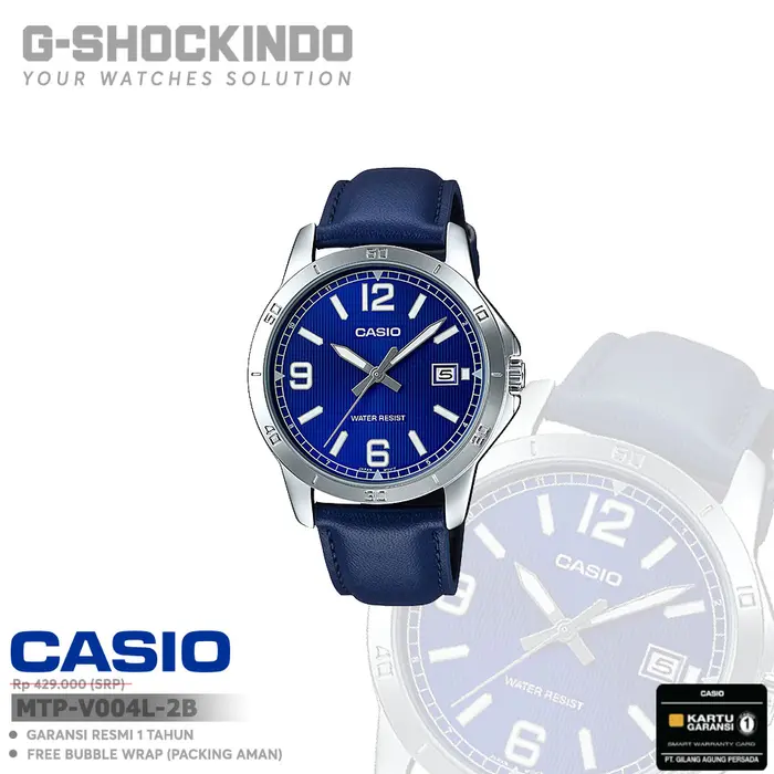 Gambar Casio MTP-V004L-1A / -1B / -1B2 / -2B / -3B / -7A Original dari G-Shock Indo Kota Tasikmalaya 5 Tokopedia