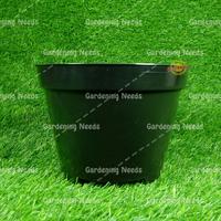 Gambar Pot Plastik Hitam GL 24 cm GLOBAL LION Bahan Berkualitas Tebal dari Gardening Needs Kota Depok 2 Tokopedia