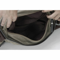 Gambar tas selempang kanvas Pria Tas Pria ( Hitam ) dari Simple Leathers Kab. Tangerang 5 Tokopedia