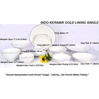 Gambar Indo Keramik Gold Lining Single Dinner Plate 10 " (PC-10A) dari BLANJA.CO_NEW Kota Administrasi Jakarta Pusat 2 Tokopedia