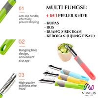 Gambar PISAU KUPAS BUAH / PISAU SAYUR / ALAT BERSIH SISIK IKAN / PEELER KNIFE dari Nivalis Jakarta Kota Administrasi Jakarta Utara 1 Tokopedia