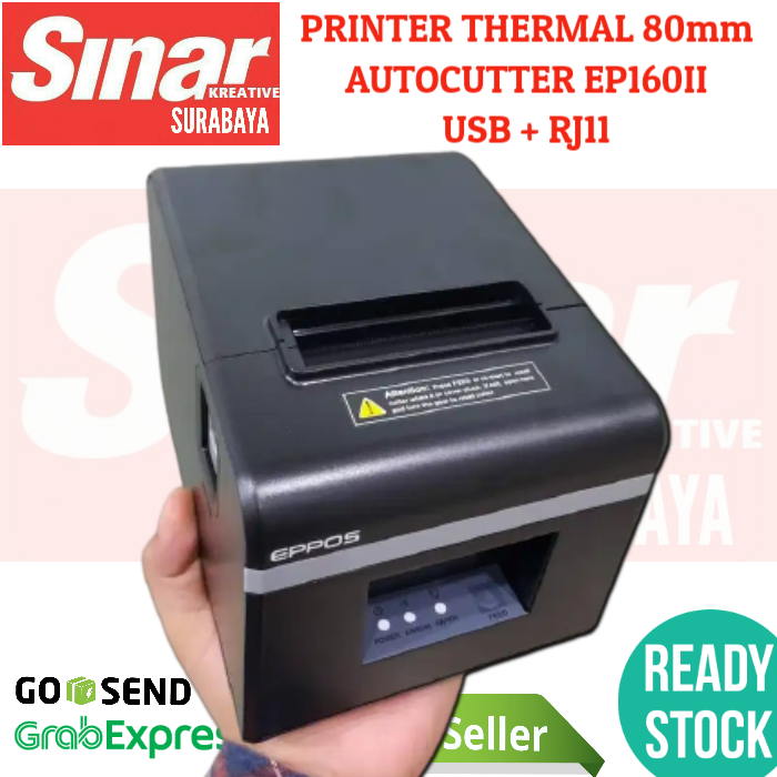 Gambar PRINTER THERMAL KASIR 80MM EP160II EPPOS AUTOCUTTER - USB (Laci Kasir) dari SINAR KREATIVE SURABAYA Kab. Sidoarjo Tokopedia