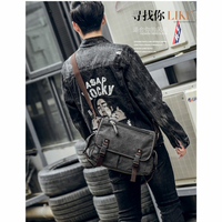 Gambar tas selempang kanvas Pria Tas Pria ( Hitam ) dari Simple Leathers Kab. Tangerang 2 Tokopedia