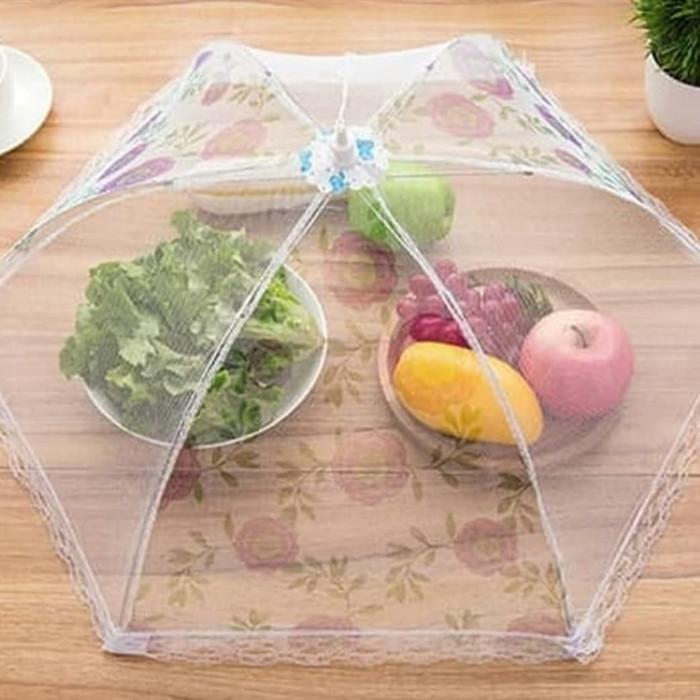 Gambar Tudung Saji Lipat jala (Ada motifnya, bahan tebal, bisa dilipat) dari tokyo hnt plaza Jakarta Utara Tokopedia