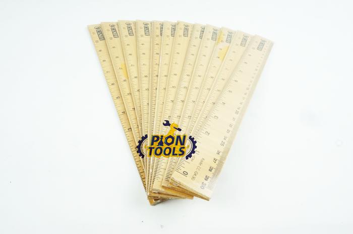 Gambar Penggaris Kayu CC-GK-31 30cm dari PionTools Sby Kota Surabaya Tokopedia