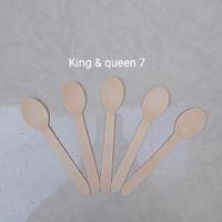 Gambar Sendok makan kayu besar sekali pakai per pcs dari King & Queen 7 Kota Bandung 1 Tokopedia