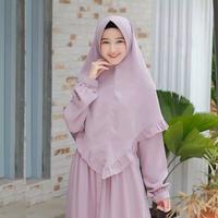 Gambar Elbina set syari S | setelan gamis bumil/busui dari @Rose Store Kota Administrasi Jakarta Barat 2 Tokopedia