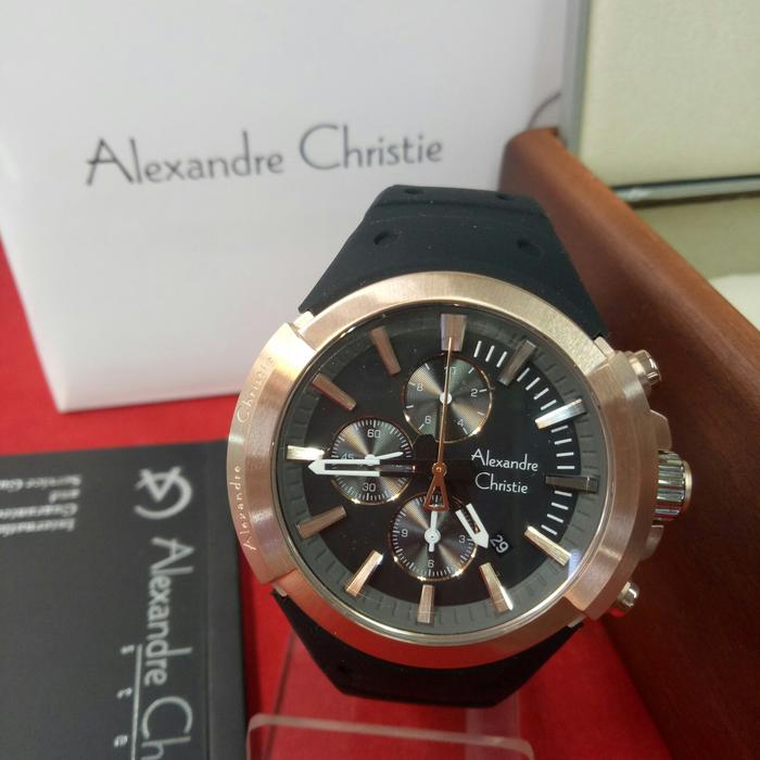 Gambar Jam Tangan Analog Pria Alexandre Christie AC 6566 MC Stainless Rubber dari Canada-watch Kota Administrasi Jakarta Utara Tokopedia