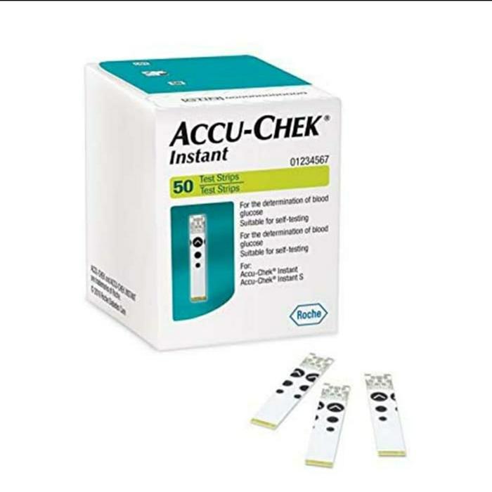 Gambar Strip Accu Check Instant isi 50 dari Rafan Medical Kota Bekasi Tokopedia