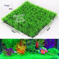 Gambar Rumput Plastik Sintetis Artifical Imitasi Kotak Rumput Dasar Aquarium dari Mainan Anak Murah Kab. Gresik 2 Tokopedia