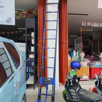 Gambar TANGGA TELESCOPIC TELESKOPIK 4.4M AMG SINGLE BIRU - 5.2 METER dari C8C STORE Kota Cirebon 2 Tokopedia