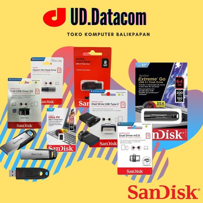 Gambar FLASHDISK SANDISK CRUZER BLADE 8/16/32/64 GB USB 2.0 dari UD. Datacom Kota Balikpapan Tokopedia