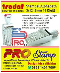Gambar Stempel Trodat Alphabet / Huruf dan Angka Manual 12 Digit 3mm dari PRO STAMP Kab. Bekasi 2 Tokopedia