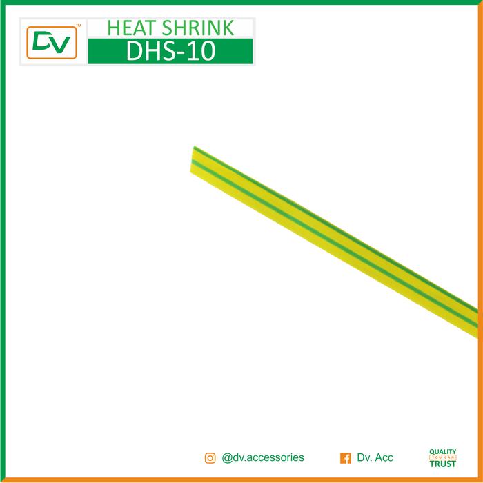 Gambar HEATSHRINK 10MM 100M/ROLL - GREEN YELLOW dari DV.Switchboard Kota Semarang Tokopedia