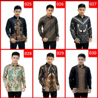 Gambar kemeja batik pria lengan panjang kualitas mall modern dari batik cahaya2 Kota Pekalongan 3 Tokopedia