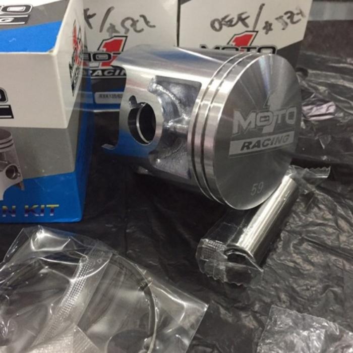 Gambar Piston kit rx king 59 59.5 60 60.5 mm moto 1 racing dari Hons trail & racing part Kota Bogor Tokopedia