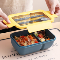 Gambar Kotak Makan 1 set / Lunch Box Portable 850 ML - Hijau dari Laundry Care Jakarta Barat 3 Tokopedia