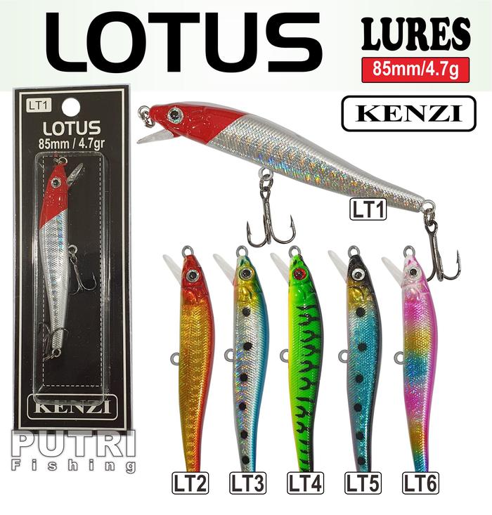Gambar KENZI LOTUS 85mm 4.7gr - Umpan Pancing Lure Mancing Tiruan Ikan Air Laut & Tawar Hard Bait dari Putri Fishing- Kota Surabaya Tokopedia