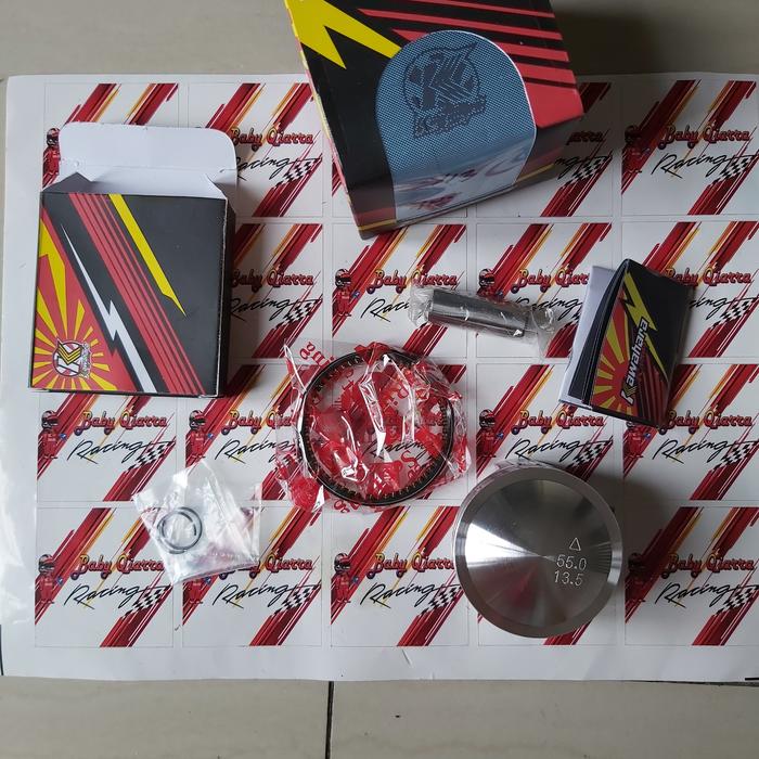 Gambar PISTON KIT SEHER KAWAHARA RACING DIAMETER 55 PEN PIN 13 MM JUPITER Z dari Baby Qiarra Jakarta Selatan Tokopedia