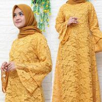 Gambar gamis brukat modern dari Queentatah Jakarta Pusat 1 Tokopedia