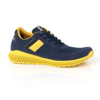Gambar SEPATU SNEAKERS CASUAL PRIA ABU KUNING NAVY KZ13 dari D&amp;S story Kota Tangerang Selatan 3 Tokopedia