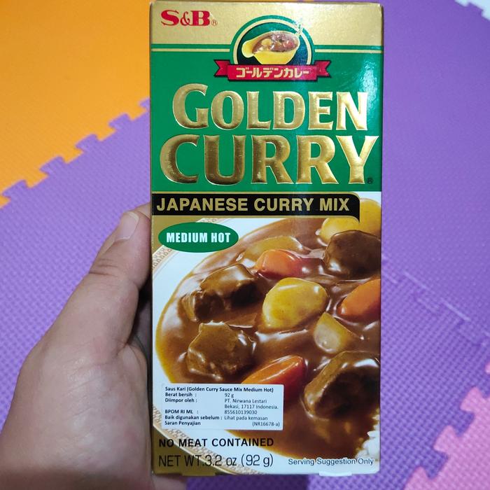 Gambar S&B GOLDEN CURRY JAPANESE CURRY MIX MEDIUM HOT 92GR dari TOKO BEN 23 Kota Medan Tokopedia