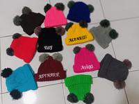 Gambar CIPUT POM POM FREE NAMA ANAK Rajut Fashion dari AuliaTopi Kab. Bandung 3 Tokopedia