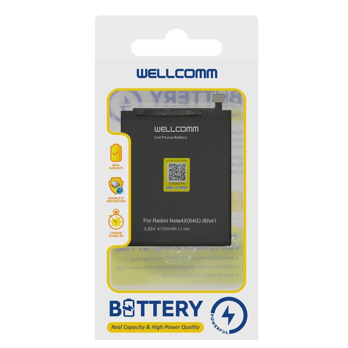 Gambar BATTRAI / BATTERY DOUBLE IC XM REDMI NOTE 4X/BN41 WELLCOMM ORIGINAL dari ANEKA JAYA STORE 88 Jakarta Barat Tokopedia