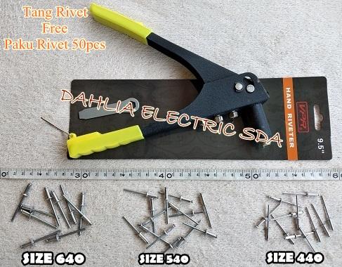 Gambar TANG RIVET FREE/BONUS PAKU RIVET 50PCS dari Dahlia Electric SDA Kab. Sidoarjo Tokopedia