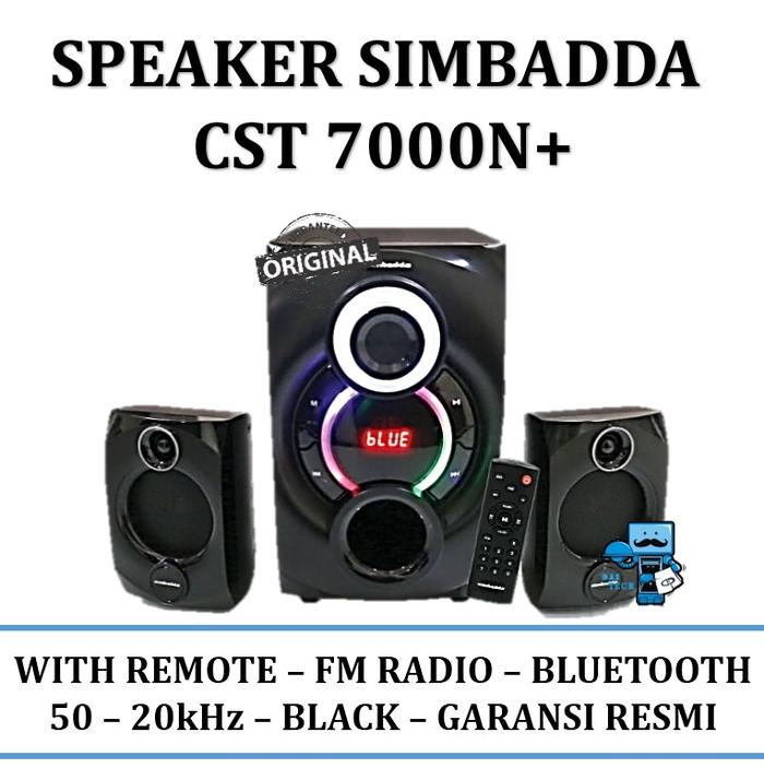 Gambar Speaker Simbadda CST 7000N+ / Fm Radio / Bluetooth / Black dari Das Livia Computer Kota Administrasi Jakarta Pusat Tokopedia
