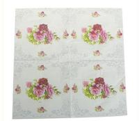 Gambar Decoupage Napkin - Tissue Decoupage 2Ply FL - Rose in Gray Border dari JPL CRAFT STORE Kota Administrasi Jakarta Timur 3 Tokopedia