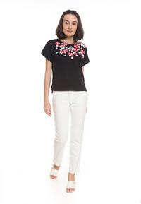 Gambar Minimal Floral Graphic Tee Jet Black dari Minimal Kab. Pemalang 4 Tokopedia