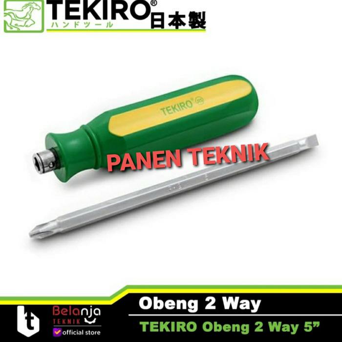 Gambar OBENG TEKIRO BOLAK BALIK PLUS MINUS 2 WAY SCREWDRIVER dari PANEN.TEKNIK Kota Administrasi Jakarta Pusat Tokopedia