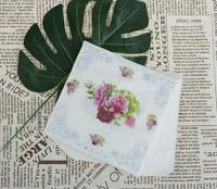 Gambar Decoupage Napkin - Tissue Decoupage 2Ply FL - Rose in Gray Border dari JPL CRAFT STORE Kota Administrasi Jakarta Timur 2 Tokopedia