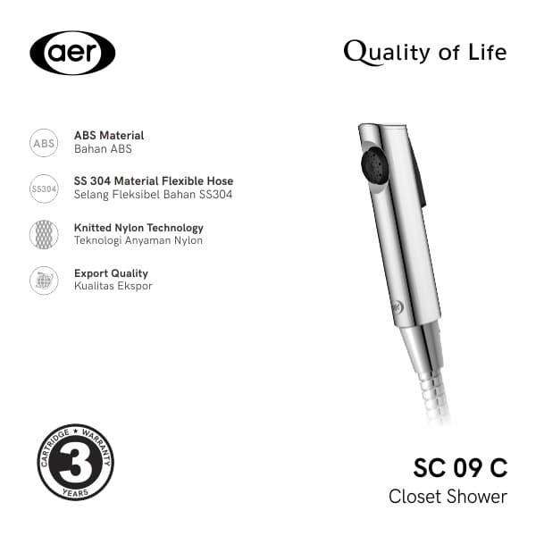 Gambar AER Shower Bidet Jet Shower SC 09 C (Shower Jet / Shower Kloset) dari Tirta Jaya Surabaya Kota Surabaya Tokopedia