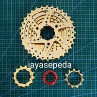 Gambar sprocket gold sproket 8 ztto speed 11-32T 11T - 32T dari jayabicycle Kota Bandung 3 Tokopedia