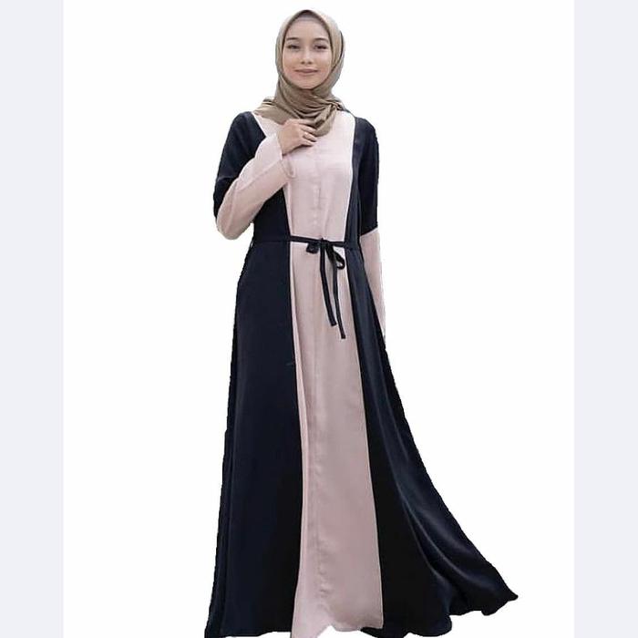 Gambar Baju Muslim Wanita Mellia Maxi Moscrepe dari look180 Kab. Bandung 4 Tokopedia