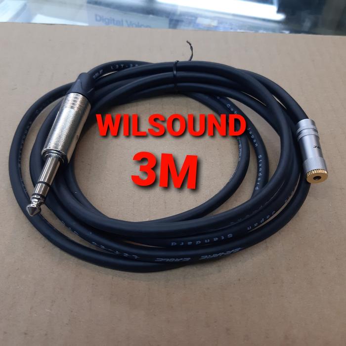 Gambar KABEL AUDIO CANARE AKAI STEREO 6.5MM TO MINI STEREO FEMALE 3.5MM 3M dari WILSOUND Kota Administrasi Jakarta Barat Tokopedia