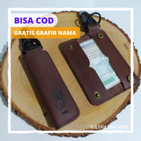Gambar GANTUNGAN KUNCI KULIT / DOMPET STNK / DOMPET KUNCI / GANTUNGAN KUNCI dari Sultan Leathers Official Kab. Magelang 1 Tokopedia