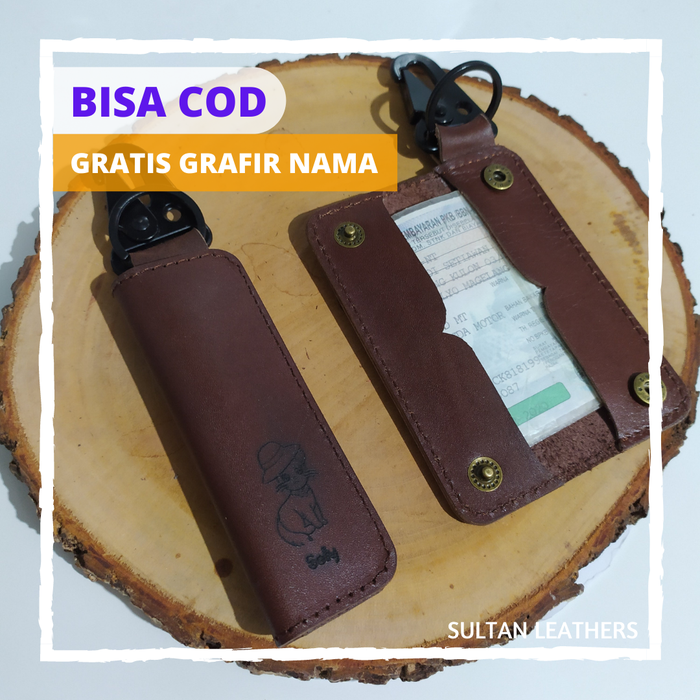 Gambar GANTUNGAN KUNCI KULIT / DOMPET STNK / DOMPET KUNCI / GANTUNGAN KUNCI dari Sultan Leathers Official Kab. Magelang Tokopedia