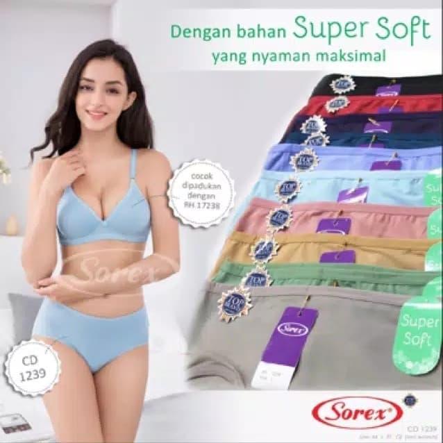 Gambar celana dalam wanita|cd perempuan|cd murah merk Sorex 1239 dari OmahAY Kab. Sidoarjo Tokopedia